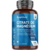 Citrate de Magnesium,440 mg de magnésium élémentaire pur, 240 Gélules